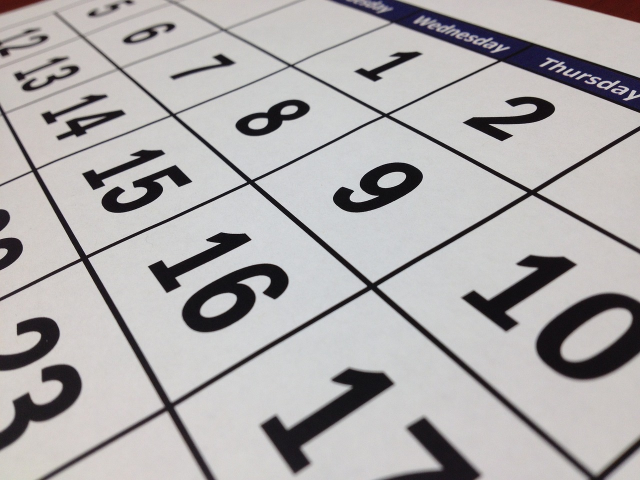 Close-up of a bingo card